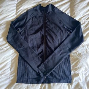 h&m black seamless sports jacket